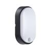 OVAL BULKHEAD PIR 700LM 10W 4000K BLK & WH