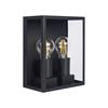 EXTERIOR TWIN LANTERN - E27 A60 INC - BLK