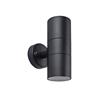 SS DEC GU10 WALL LIGHT - UP/DWN BLK