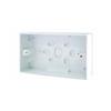 BG WHITE SQUARE DOUBLE SURFACE BOX 32MM