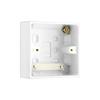 BG WHITE SQUARE SINGLE SURFACE BOX 45MM