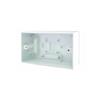 BG WHITE SQUARE DOUBLE SURFACE BOX 45MM