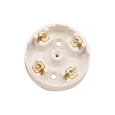 WHITE 4W 20A JUNCT BOX 57MM DIAM (3.5"")