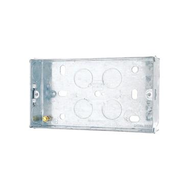 STEEL KNOCKOUT BOX DOUBLE 25MM