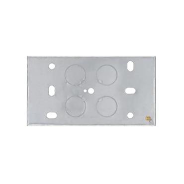 STEEL KNOCKOUT BOX DOUBLE 35MM