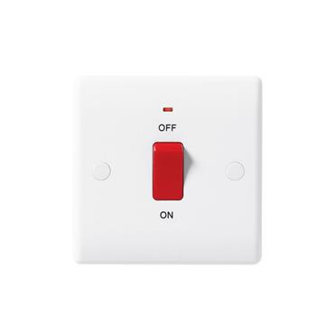 WH NX 45A SQUARE DP SWITCH + LED