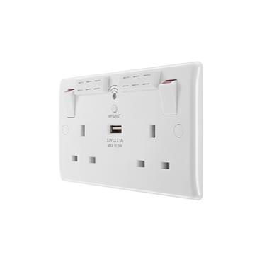 WH NX 13A DOUBLE SW WIFI EXTENDER SKT+USB