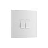 WH SQ DOUBLE 20A 16AX 2 WAY SWITCH