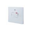 WH SQ 13A SW FUSED CONNECTION UNIT + LED