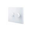 WH SQ DOUBLE 2 WAY LED DIMMER SWITCH