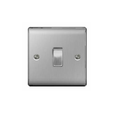 NXS BRUSH STL SINGLE 2 WAY 20A 16AX SWITCH