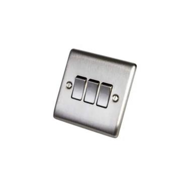 NXS BRUSH STL TRIPLE 2 WAY 20A 16AX SWITCH