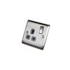 NXS BRUSH STL GR 13A SINGLE SW SOCKET