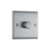 NXS BRUSH STL SINGLE 2 WAY LED DIMMER SW