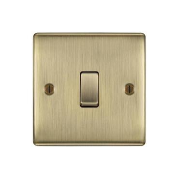 NXS ANT BRASS SINGLE 2 WAY 20A 16AX SWITCH