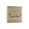 NXS ANT BRASS TRIPLE 2 WAY 20A 16AX SWITCH
