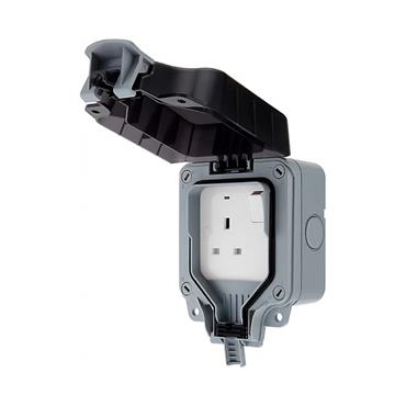 WEATHERPROOF 13A SINGLE SWITCHED SOCKET