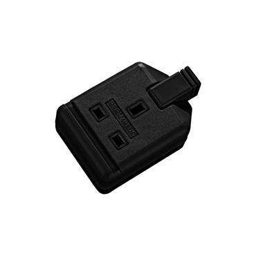 1 SOCKET 13AMP HEAVEY DUTY SOCKET BLACK