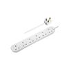 6 SOCKET 3METRE 13AMP EXTENSION LEAD WHITE