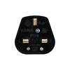 13AMP PLUG FUSED BLACK