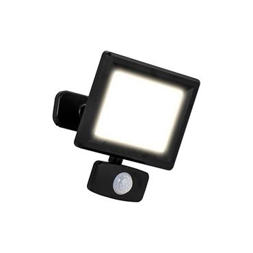 LUCECO ESSENCE 20W PIR FLOOD DUSK/DAWN BLK