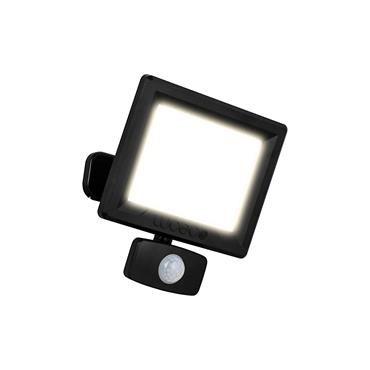 LUCECO ESSENCE 30W PIR FLOOD DUSK/DAWN BLK