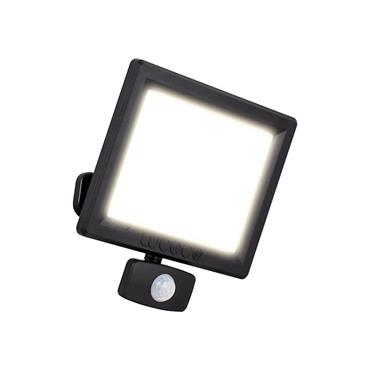 LUCECO ESSENCE 50W PIR FLOOD DUSK/DAWN BLK