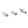 ROSS COAXIAL CONNECTOR KIT - NICKEL - 2 MALE COAX