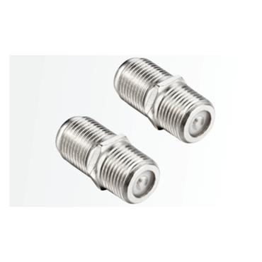 ROSS F-SAT CABLE COUPLERS - NICKEL - (2 PACK)