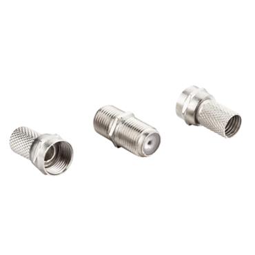 ROSS F-SAT CONNECTOR KIT - NICKEL - 2 MALE F-SAT P