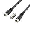ROSS 1.5M F-SAT CABLE WITH FEMALE TO FEMALE COUPLE