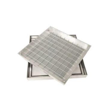 RECESS ALU COVER & FRAME 240X240X40MM PEDESTRIAN