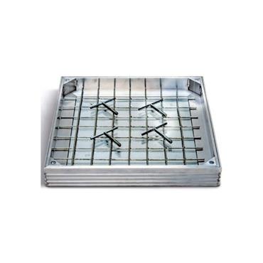 ALUMINIUM TRI SEAL COVER 310X310X60MM PEDESTRIAN