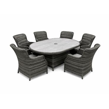 AMALFI 6-SEAT OVAL 2026 D GREY CR PT