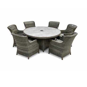 AMALFI 6-SEAT ROUND SET 2026 GREY CR