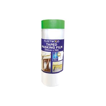 FLEETWOOD PRE TAPED MASKING FILM 240X15CM