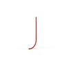 RED DUCTING BEND HOCKEY STICK 50MM ESB