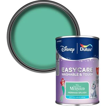Dulux Easycare Disney The Little Mermaid Matt Wall and Ceiling Paint 1.25 Litre - Mermaid Splash