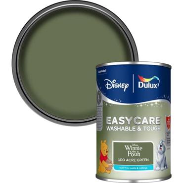 Dulux Easycare Disney Winnie the Pooh Matt Wall and Ceiling Paint 1.25 Litre - 100 Acre Green