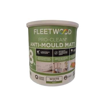 FLEETWOOD 1L PRO-CLEAN ANTI MOULD MATT BRILLIANT WHITE
