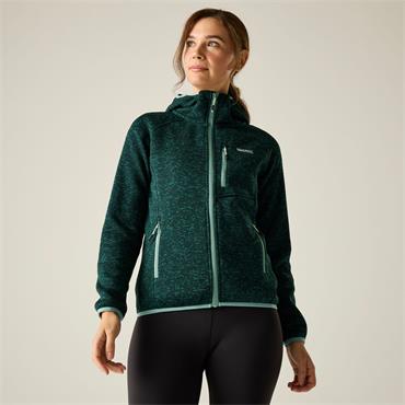 REGATTA WOMENS NEWHILL HOODED TOP MEDITERRANEA 10