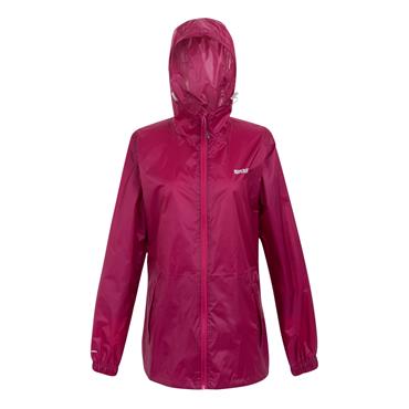 REGATTA WOMENS PACK IT JACKET BEAUJOLAIS 14