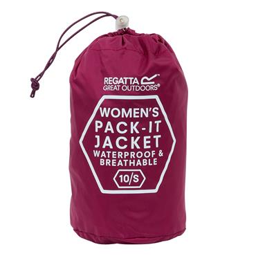 REGATTA WOMENS PACK IT JACKET BEAUJOLAIS 16