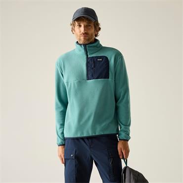 REGATTA MENS FRANKIE HALF ZIP ARCTIC/NAVY L