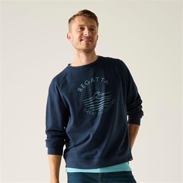 REGATTA MENS NITHSDALE SWEATSHIRT NAVY L