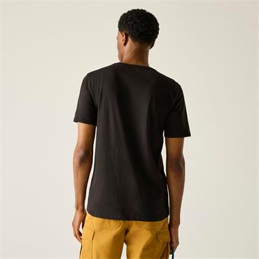 REGATTA MENS CLINE T-SHIRT BLACK DESERT JEEP XL
