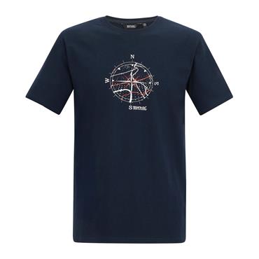 REGATTA MENS CLINE T-SHIRT NAVY COMPASS XXL