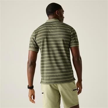 REGATTA MENS KILDRA POLO LIGHT SAGE/DARK KHAKI XL