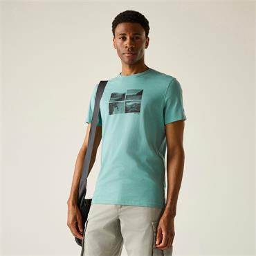 REGATTA MENS BREEZED T-SHIRT ARCTIC XL