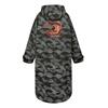REGATTA MENS CHANGING ROBE GREY/BLACK CAMO S/M